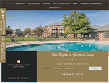 Tablet Screenshot of barringtonestatesapts.com